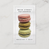 マカロンスタックパティスリーベーカリーシェフ 名刺 (正面)