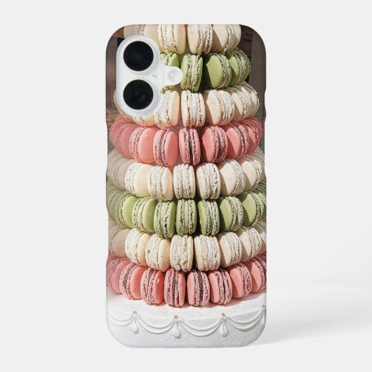 マカロンタイヤードペストリー iPhone 16ケース (裏面)
