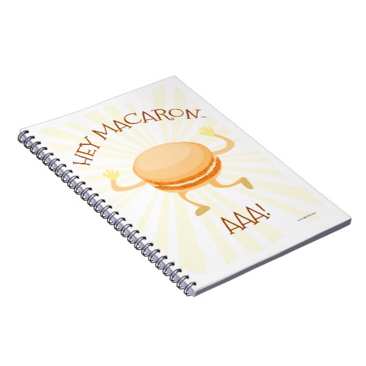 マカロンダンスクッキーかわいい漫画おもしろいアート ノートブック (右側)