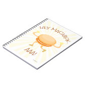 マカロンダンスクッキーかわいい漫画おもしろいアート ノートブック (左側)