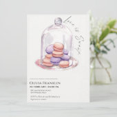 マカロンテーマブライダルシャワー 招待状 (スタンド正面)