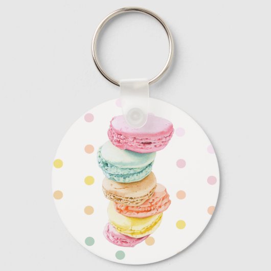 マカロンドットKeychain キーホルダー (正面)