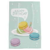 マカロンハッピーバースデー ミディアムペーパーバッグ (裏面)