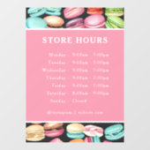 マカロンパティスリーベーカリー |営業時間 |時間 ウィンドウサイン (シート)