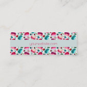 マカロンフランスのと果実と水玉模様 スキニー名刺 (裏面)