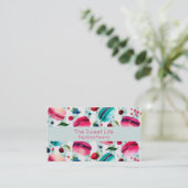 マカロンフランスのと果実と水玉模様 名刺 (スタンド正面)