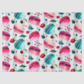 マカロンフランスのと果実と水玉模様 薄葉紙 (正面)