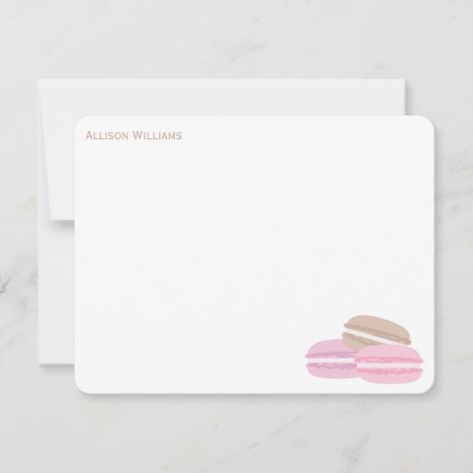 マカロンフランスのに関するメモ 招待状 (正面)