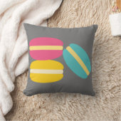 マカロンフランスのカラフル クッション (ブランケット)