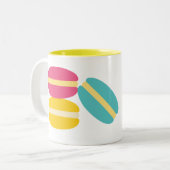 マカロンフランスのカラフル ツートーンマグカップ (正面左)