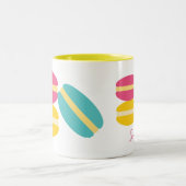 マカロンフランスのカラフル ツートーンマグカップ (中央)