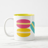 マカロンフランスのカラフル ツートーンマグカップ (左)