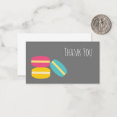 マカロンフランスのカラフル ノートカード (正面/裏面インサイチュ)