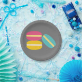 マカロンフランスのカラフル ペーパープレート (パーティー)