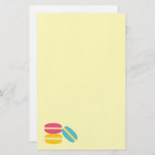 マカロンフランスのカラフル 便箋 (正面/裏面)