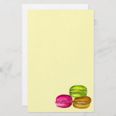 マカロンフランスのカラフル 便箋 (正面/裏面)