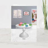 マカロンフランスのクリスマスイブとモーニングパリ シーズンカード (裏面)