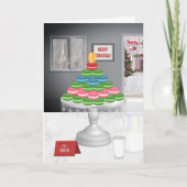 マカロンフランスのクリスマスイブとモーニングパリ シーズンカード (正面)