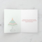 マカロンフランスのクリスマスイブとモーニングパリ シーズンカード (内部)