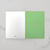 マカロンフランスのジョユーパケスグリーン 箔シーズンカード (外側レイダウン)