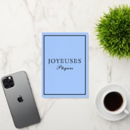 マカロンフランスのジョユーパケスブルー 箔シーズンカード