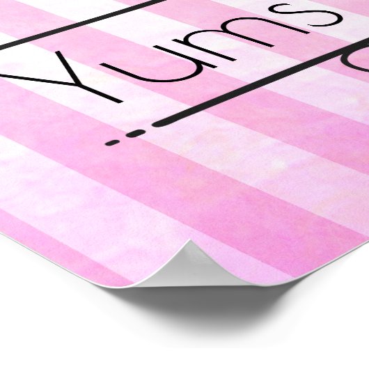 マカロンフランスのデザートインパステルウォーター ポスター (角)