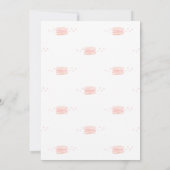 マカロンフランスのベビーシャワー招待状 招待状 (裏面)