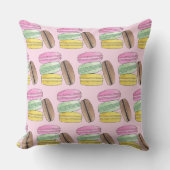 マカロンフランスのペストリーCookieマカロンパティスリー クッション (正面)
