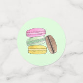 マカロンフランスのペストリーCookieマカロンパティスリー コンフェッティ (スモール正面)