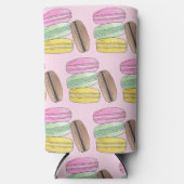 マカロンフランスのペストリーCookieマカロンパティスリー スリム缶クーラー (正面)