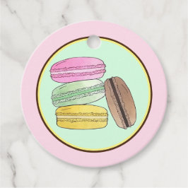 マカロンフランスのペストリーCookieマカロンパティスリー フェイバータグ