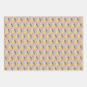 マカロンフランスのペストリーCookieマカロンパティスリー ラッピングペーパーシート (正面3)