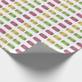 マカロンフランスのペストリーCookieマカロンパティスリー ラッピングペーパー (角)