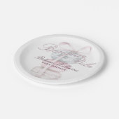 マカロンフランスのボンジュールベビーベイビーシャワー ペーパープレート (アングル)