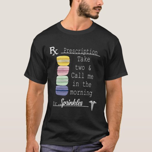 マカロンフランスのマカロンマカロンクッキー Tシャツ (正面)