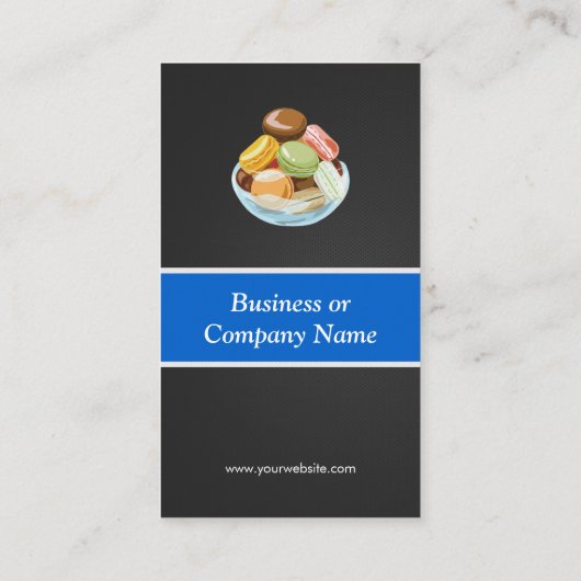 マカロンフランスのメーカーマカロンクリエイティブ革新的 名刺 (裏面)