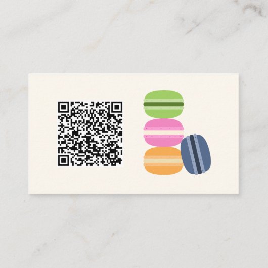 マカロンフランスの名刺 名刺 (裏面)