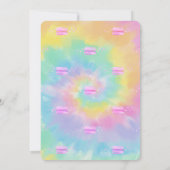 マカロンフランスの絞り染めベビーシャワー 招待状 (裏面)