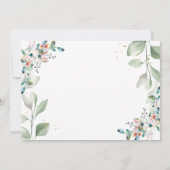 マカロンフランスの花赤ちゃんシャワー招待状 招待状 (裏面)