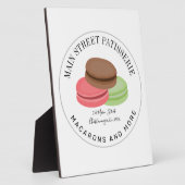 マカロンフランスの食品事業パティスリー住所 フォトプラーク (側面)