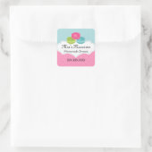 マカロンベーカリーボックスシール スクエアシール (バッグ)