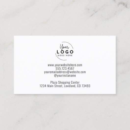 マカロンベーカリー 名刺 (裏面)