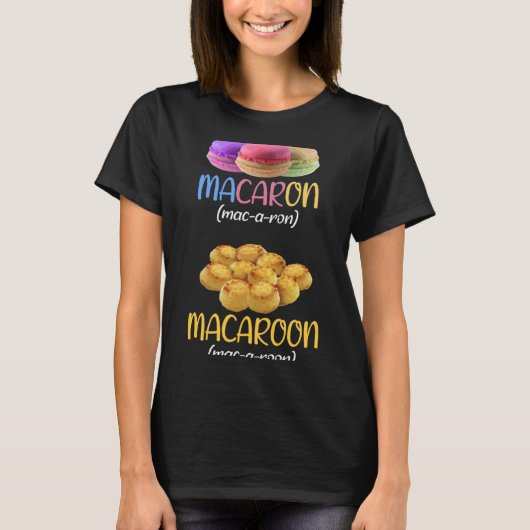 マカロンマカルーンデザートメーカー Tシャツ (正面)