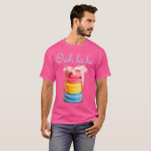 マカロンラバーズフランスのクッキーマカロンベイカーベーカー Tシャツ (正面フル)