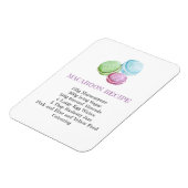 マカロンレシピキッチンフレキシブル冷蔵庫用マグネット マグネット (左側)