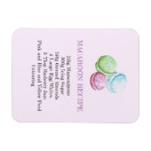 マカロンレシピキッチンフレキシブル冷蔵庫用マグネット マグネット (横)