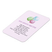 マカロンレシピキッチンフレキシブル冷蔵庫用マグネット マグネット (左側)