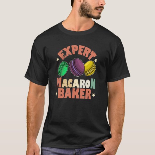 マカロンレシピデザートイタリア菓子サイイ Tシャツ (正面)