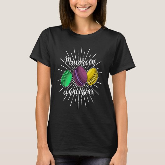 マカロンレシピデザートイタリア菓子サイイ Tシャツ (正面)