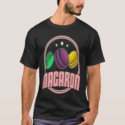 マカロンレシピデザートイタリア菓子サイイ Tシャツ (正面)